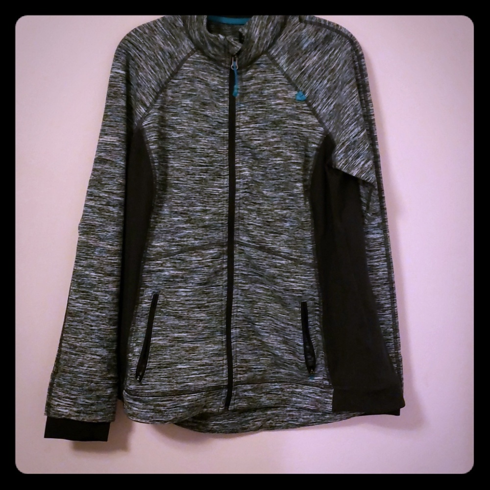 Fleece athletic long sleeve sweater